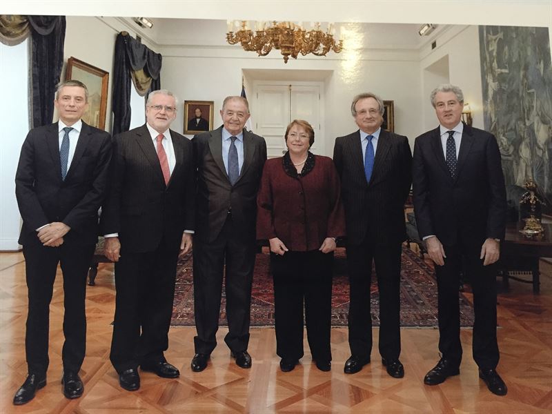 La direcció de Gas Natural va visitar la presidenta de Xile, Michelle Bachelet La direcció de Gas Natural va visitar la presidenta de Xile, Michelle Bachelet