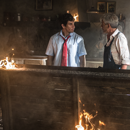 Quim Gutiérrez and Imanol Arias, in a scene from the film 'Anacleto, agente secreto' Quim Gutiérrez and Imanol Arias, in a scene from the film 'Anacleto, agente secreto'