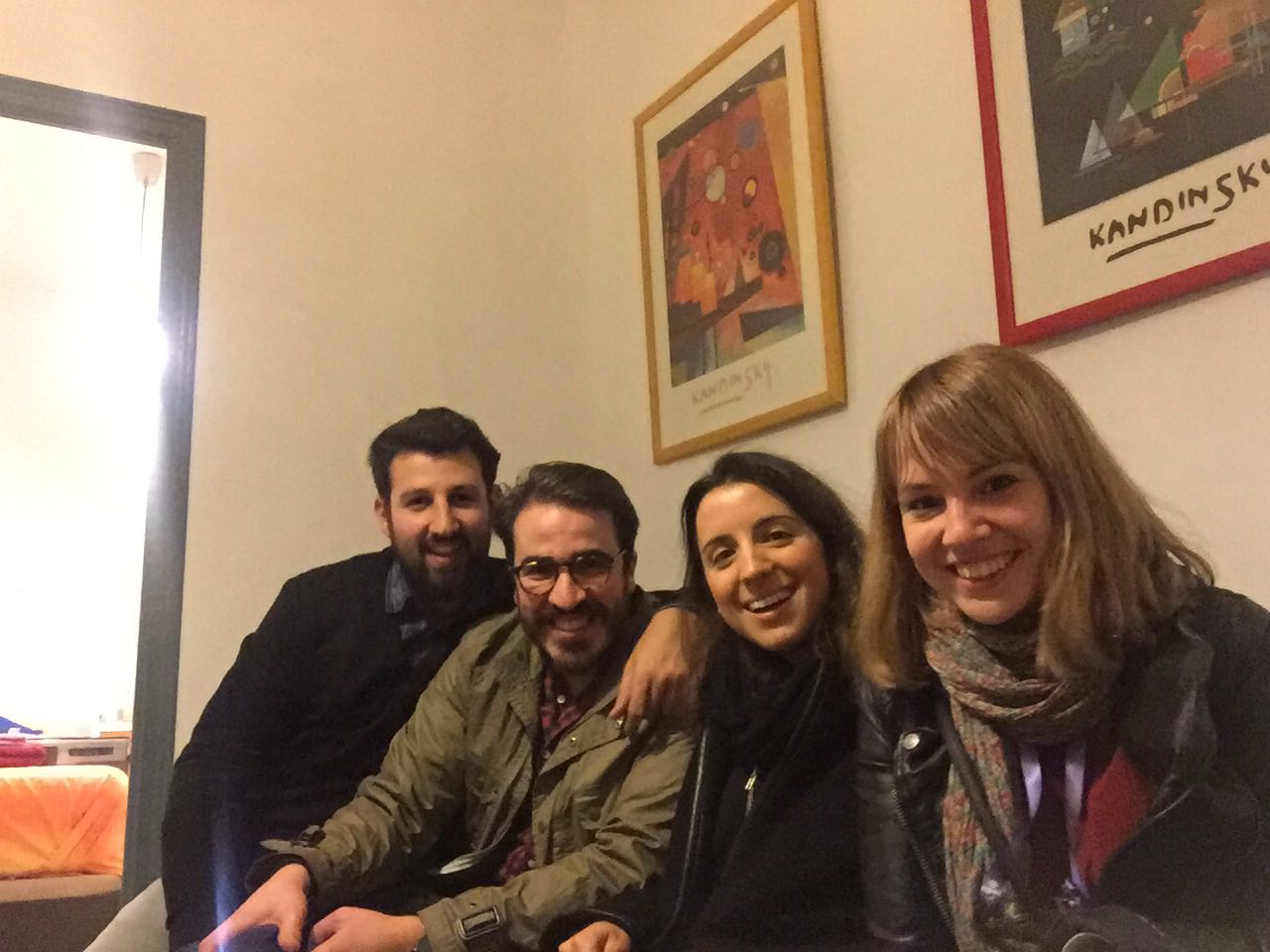 Paloma Barreiro (a la derecha de la imagen) nos envía este selfie desde el piso de MyTwinPlace con sus compañeros de estancia